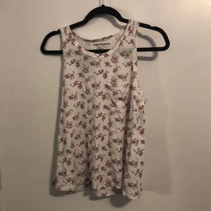 White floral American eagle tank top